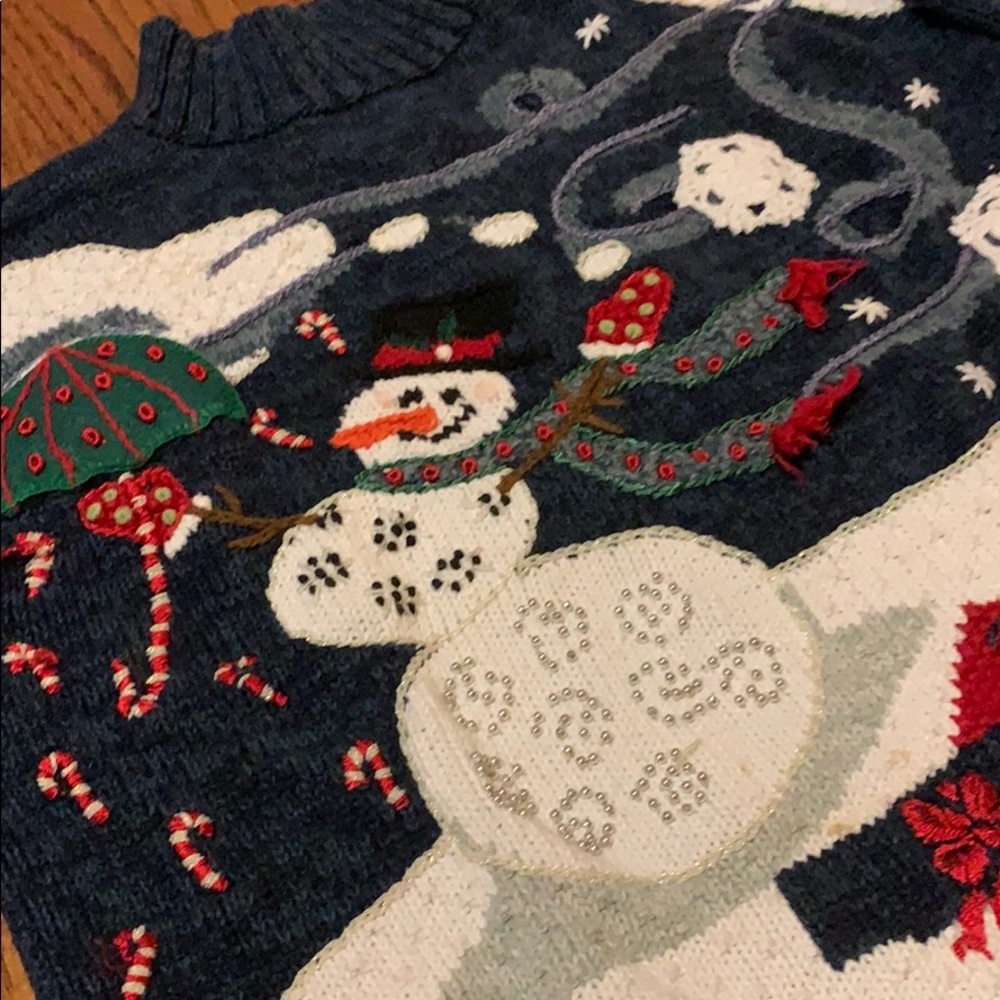 Snowman Ugly Christmas Sweater - Picture 2 of 3